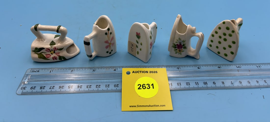 Lot of 5 ceramic toothpick holders: Lot of 5 ceramic toothpick holders