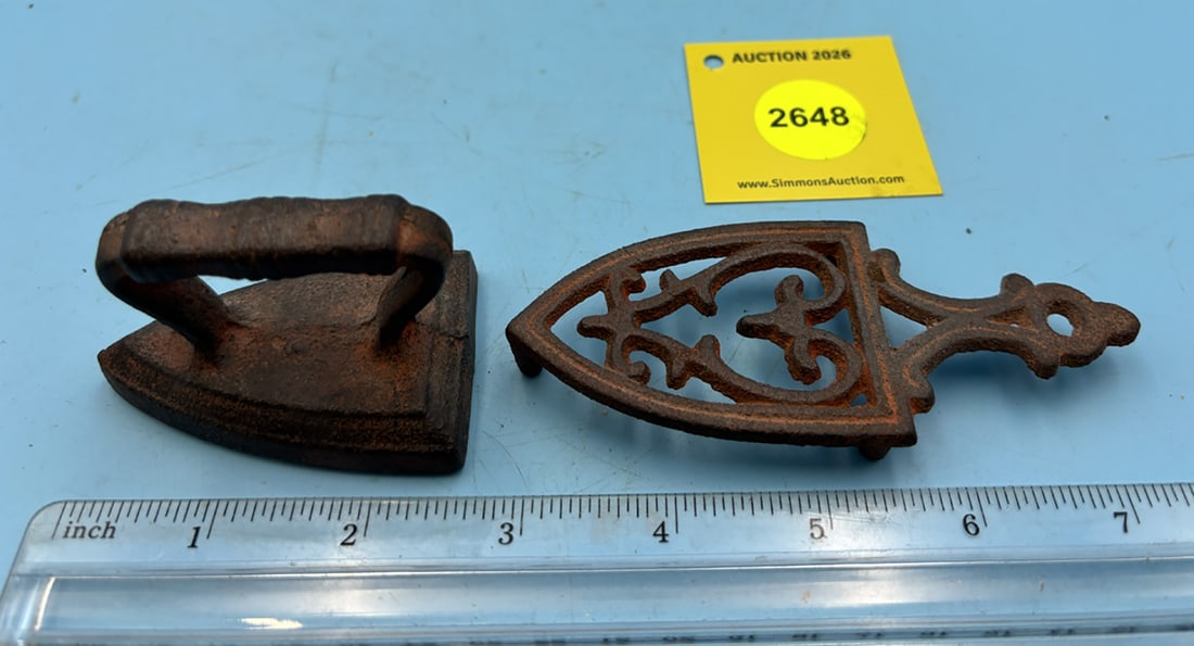 Cross rib, L 2 3/4" w/spade trivet: Cross rib, L 2 3/4" w/spade trivet