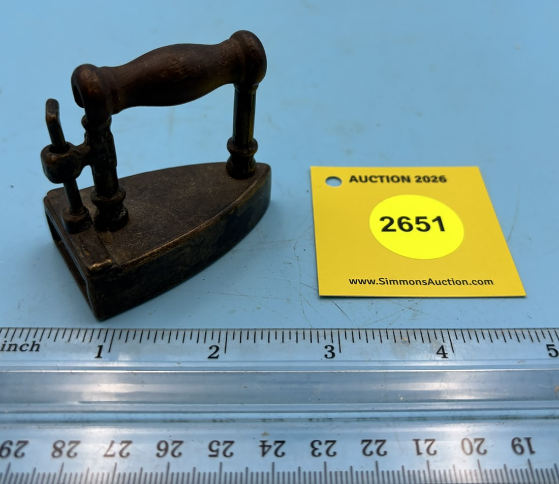 Child's slug iron, back lift gate, no slug, L 2 1/4" - 2