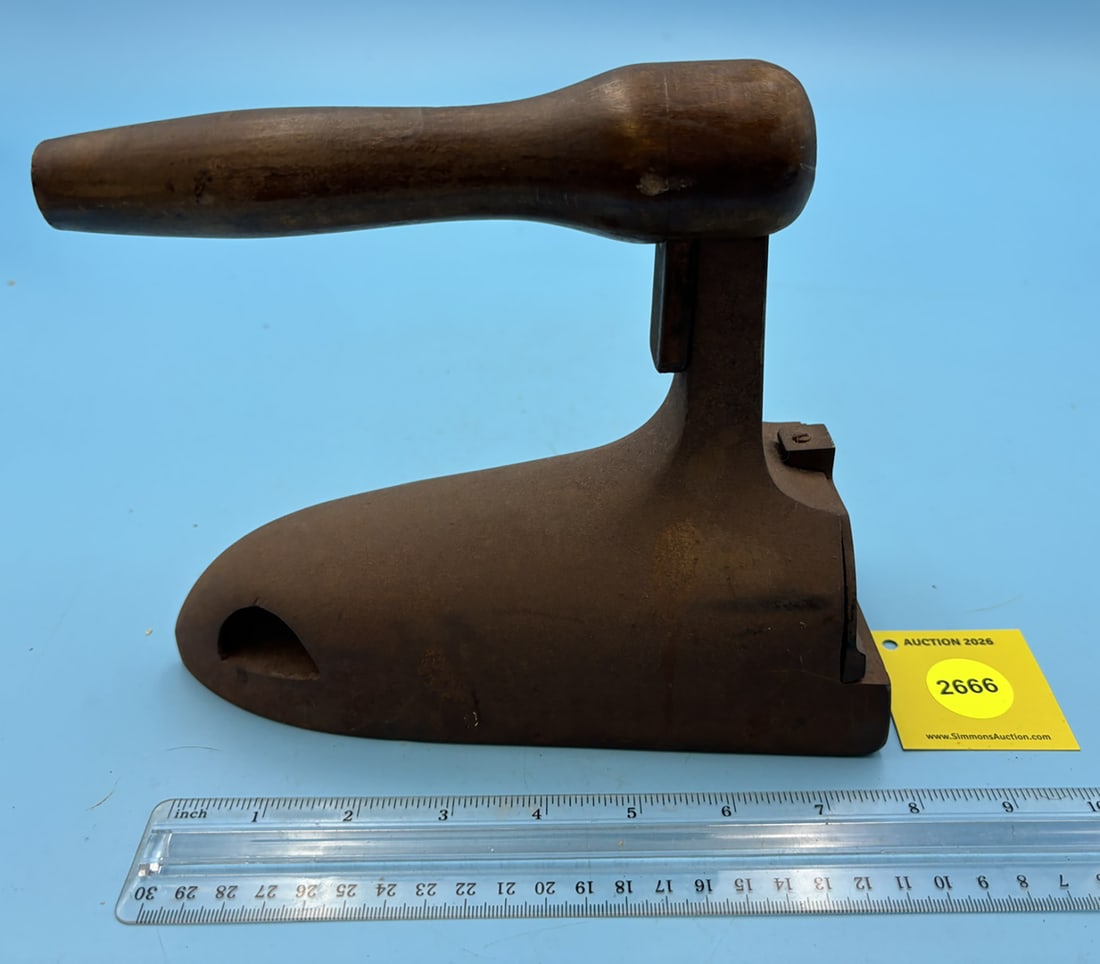 Ox Tongue, slug or gas jet heated, lift up gate, L 8 1/4": Ox Tongue, slug or gas jet heated, lift up gate, L 8 1/4"