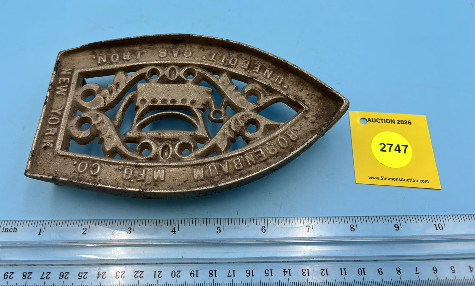 "U need it" trivet Rosenbaum MFG Co. w/ guard rails and three feet (1 of 2)