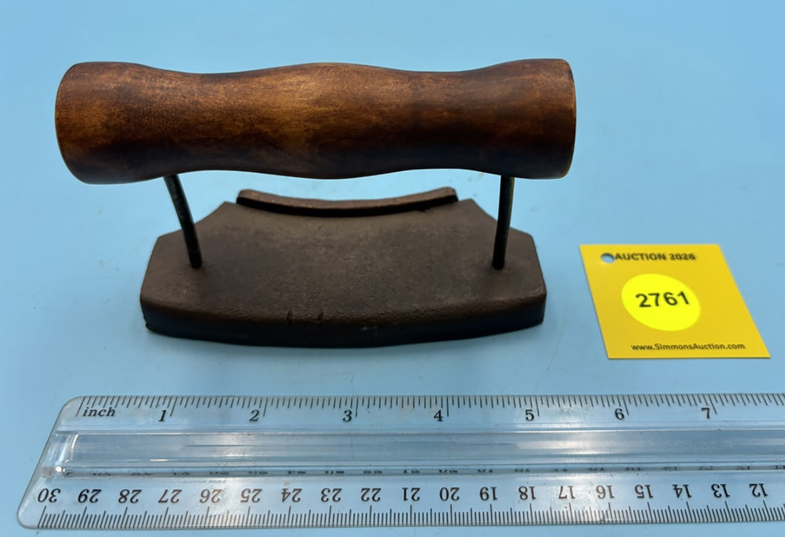 Hat iron - fits around crown and curls edge of brim - 2