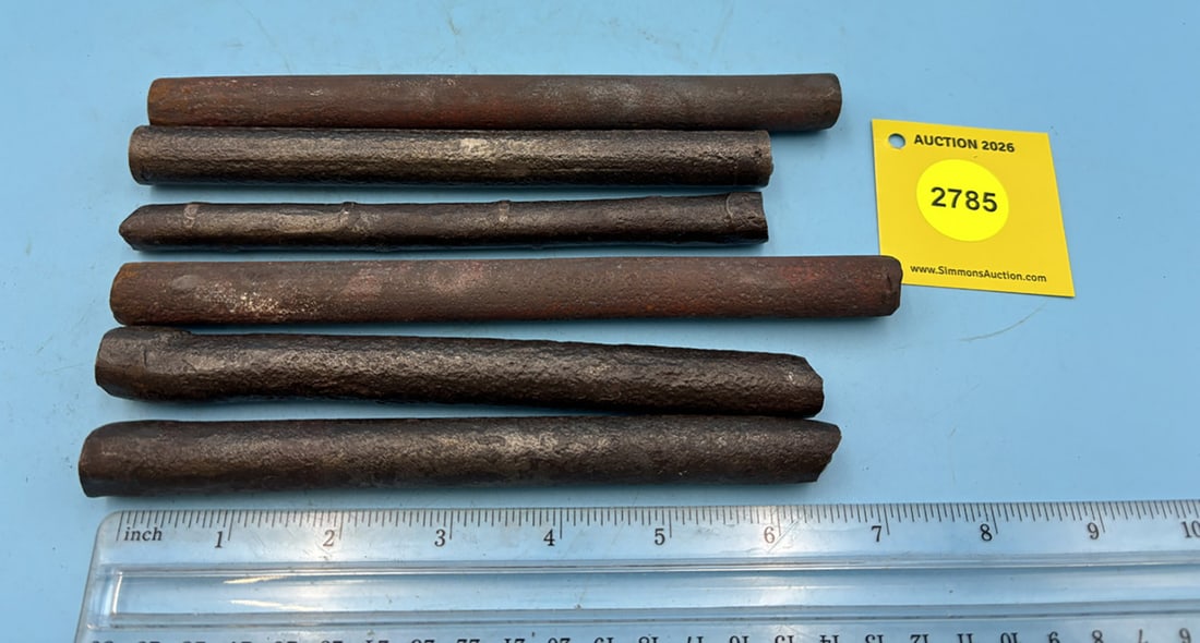 Lot of 6 heating slugs: Lot of 6 heating slugs