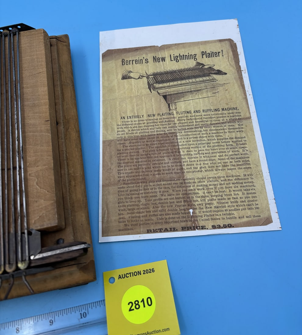 Berrein's Mechanical Plaiter - 2