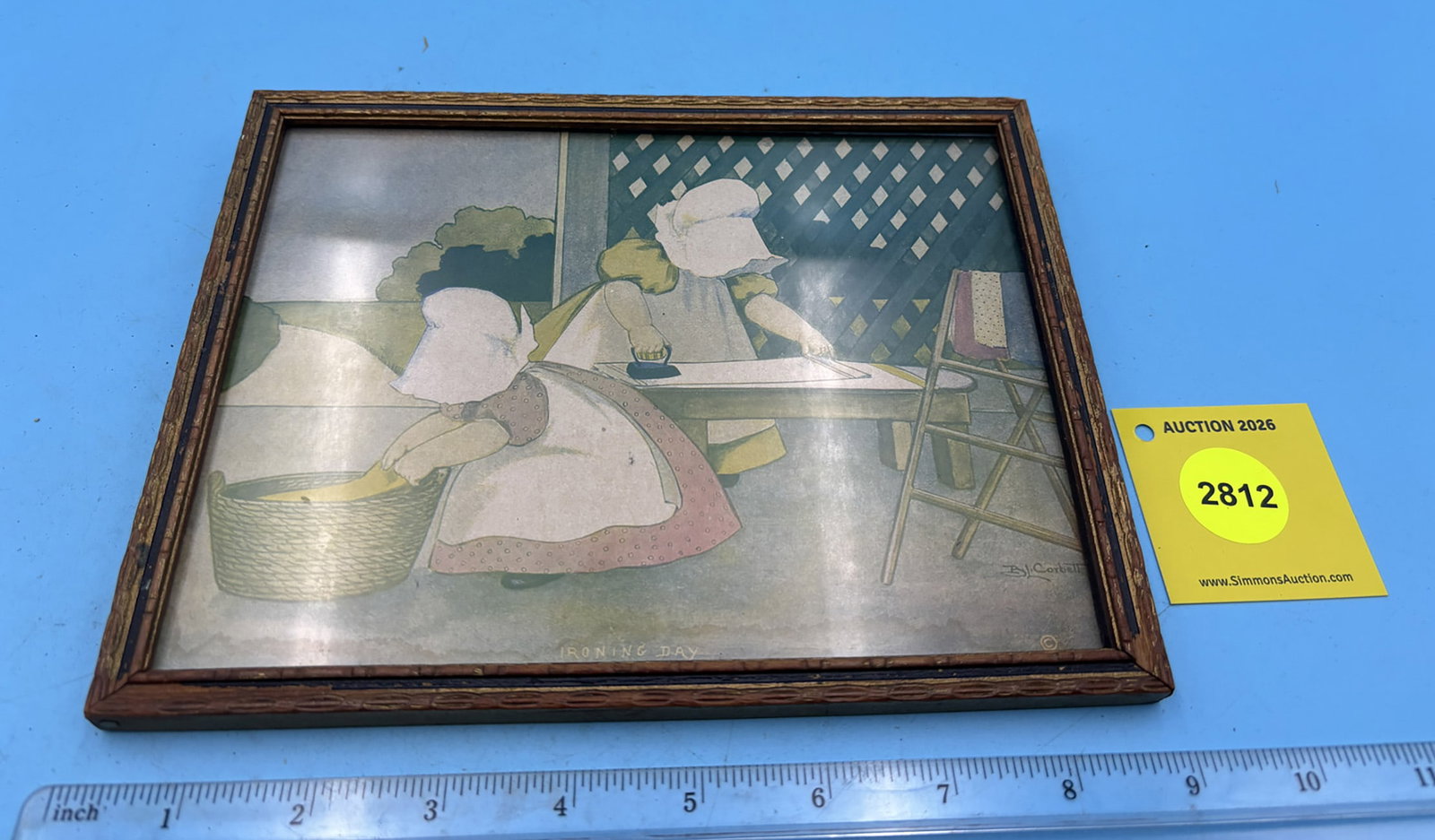 Picture of Sunbonnet Sue doing laundry and ironing (1 of 1)