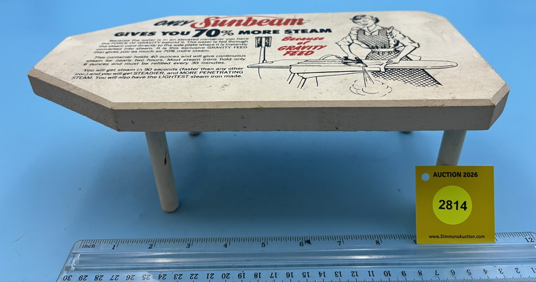 Sunbeam wooden store advertising piece (1 of 2)