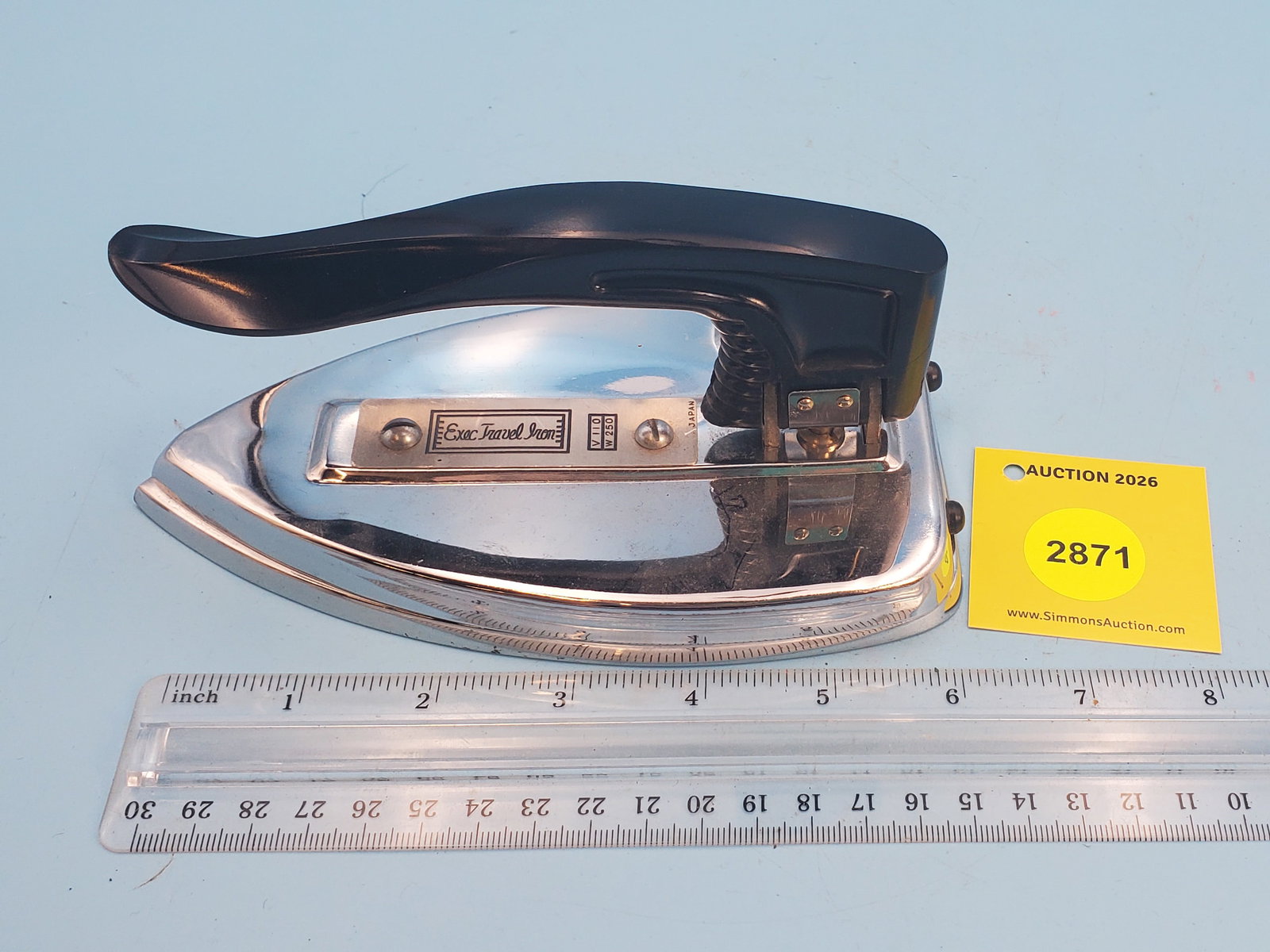 Exec Travel Iron, with cord and case: Exec Travel Iron, with cord and case