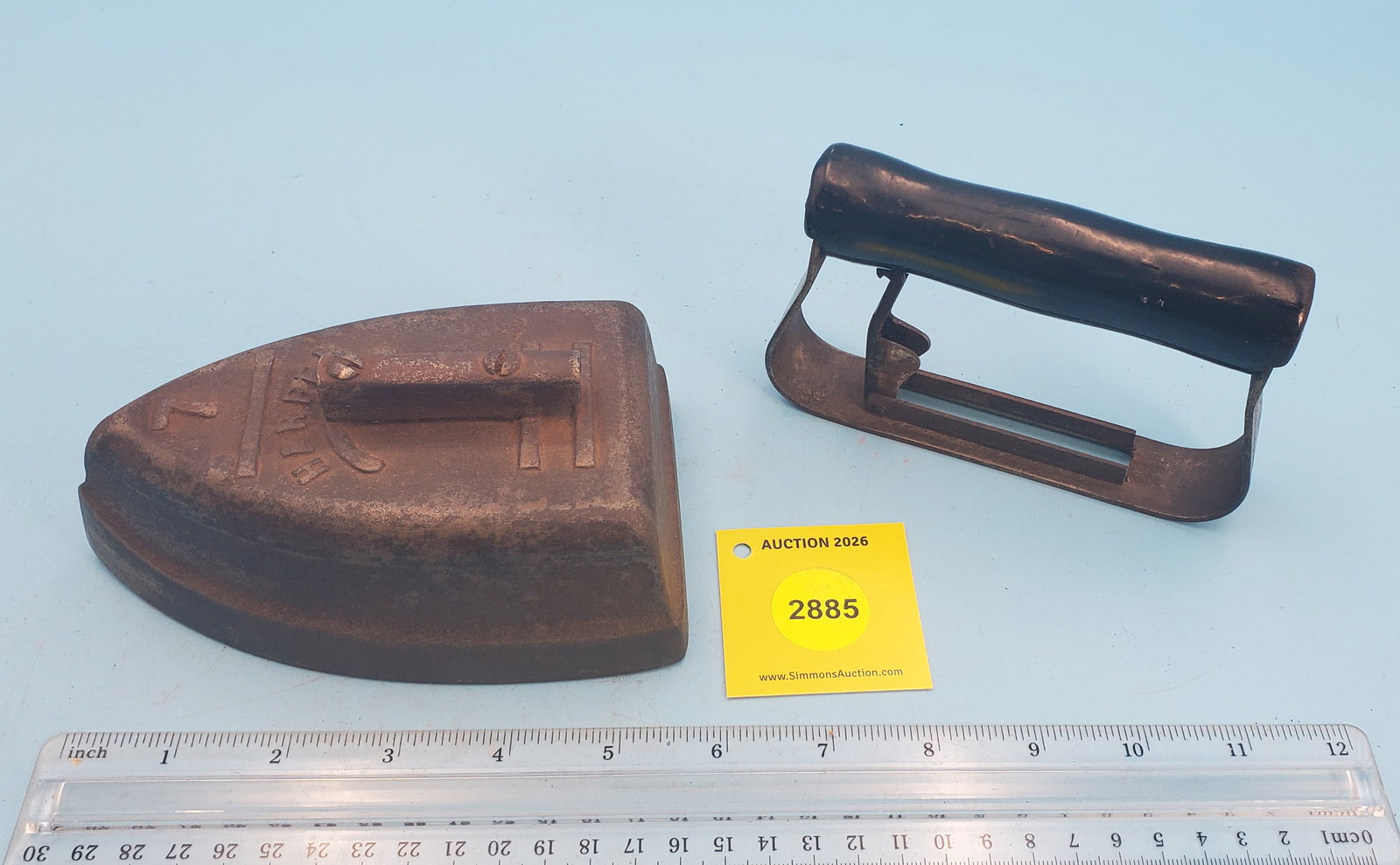 Harper #7 iron, slide mechanism to attach handle - 3