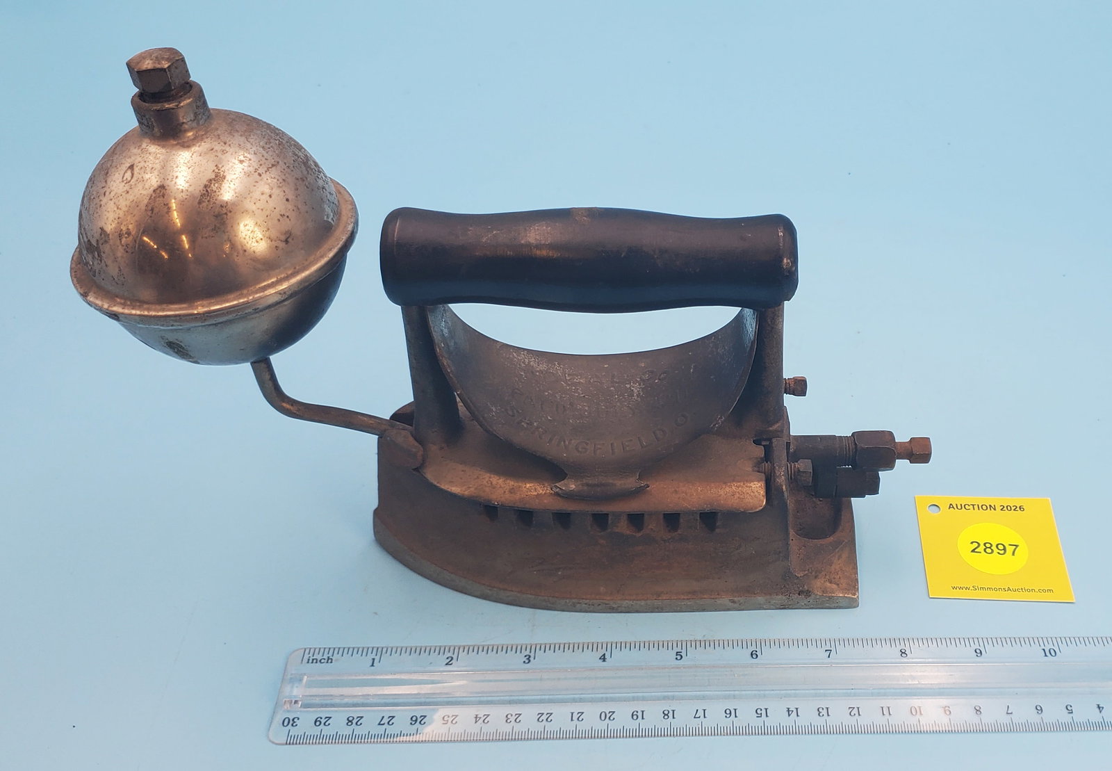 Ideal fuel iron w/ ball shaped fuel tank (1 of 2)
