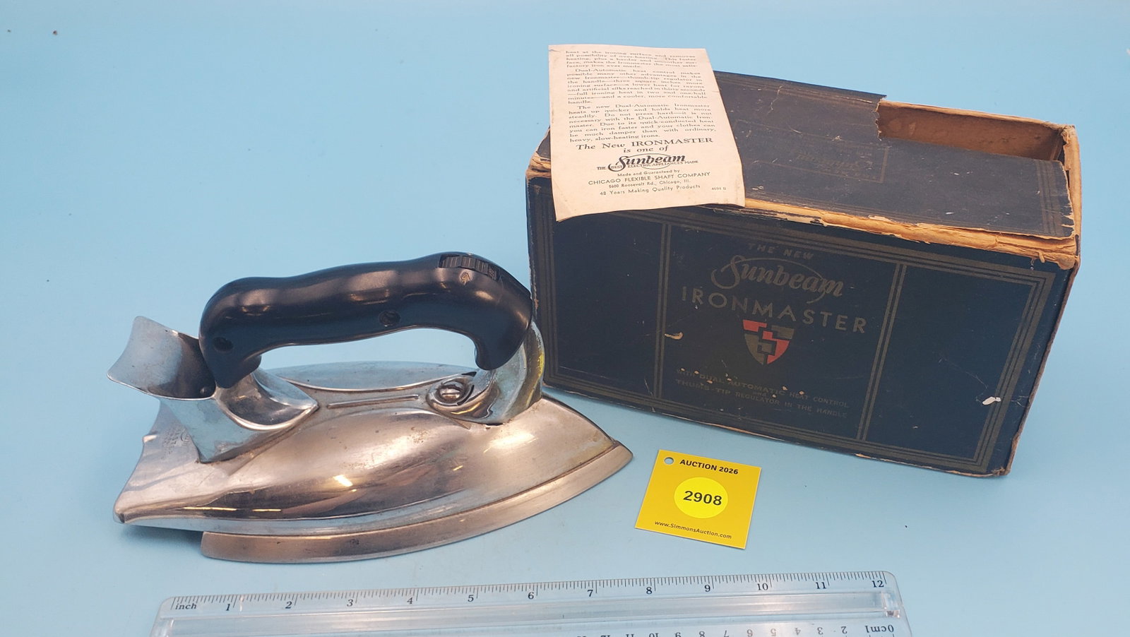 Sunbeam Iron Master iron w/ box and instructions (1 of 2)