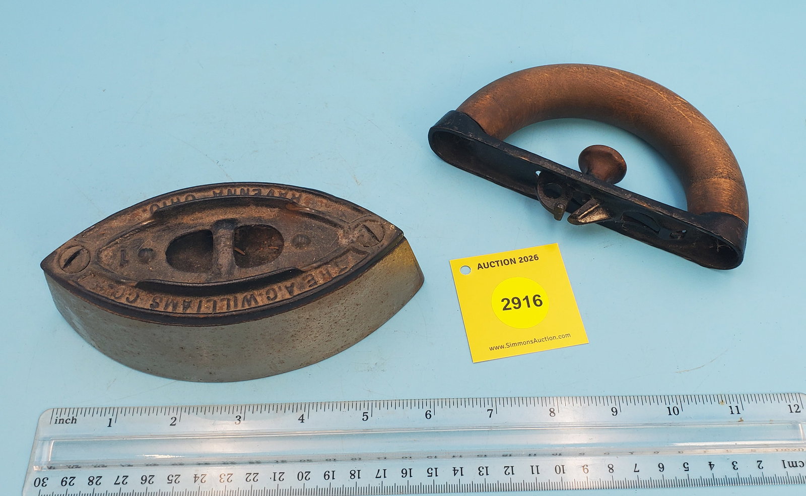 Polishing iron, Colebrooke handle, The AC Williams Co. Ravenna OH - 2