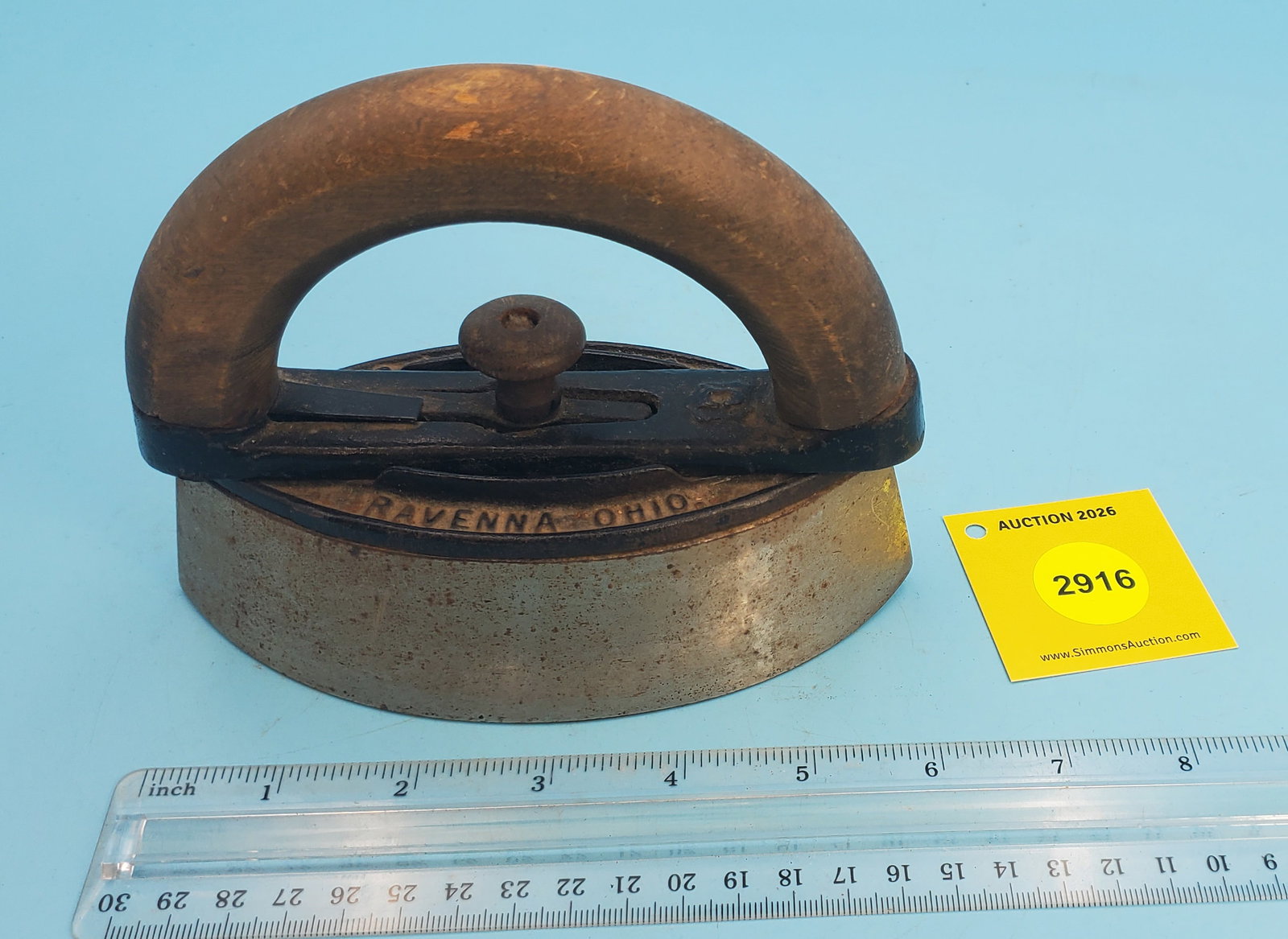 Polishing iron, Colebrooke handle, The AC Williams Co. Ravenna OH - 3