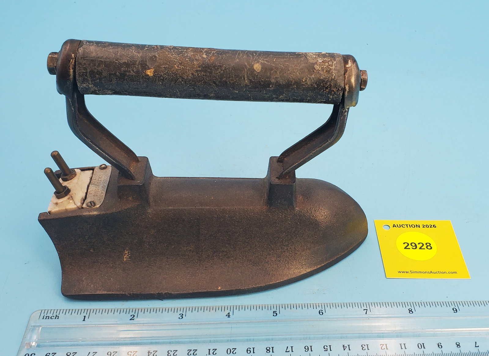 General Electric iron w/replaced handle grip (1 of 2)