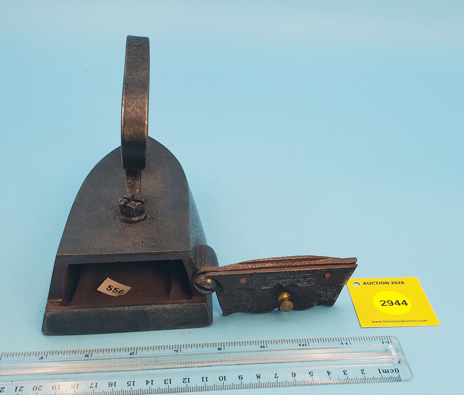 Box iron w/swing gate, no slug - 2