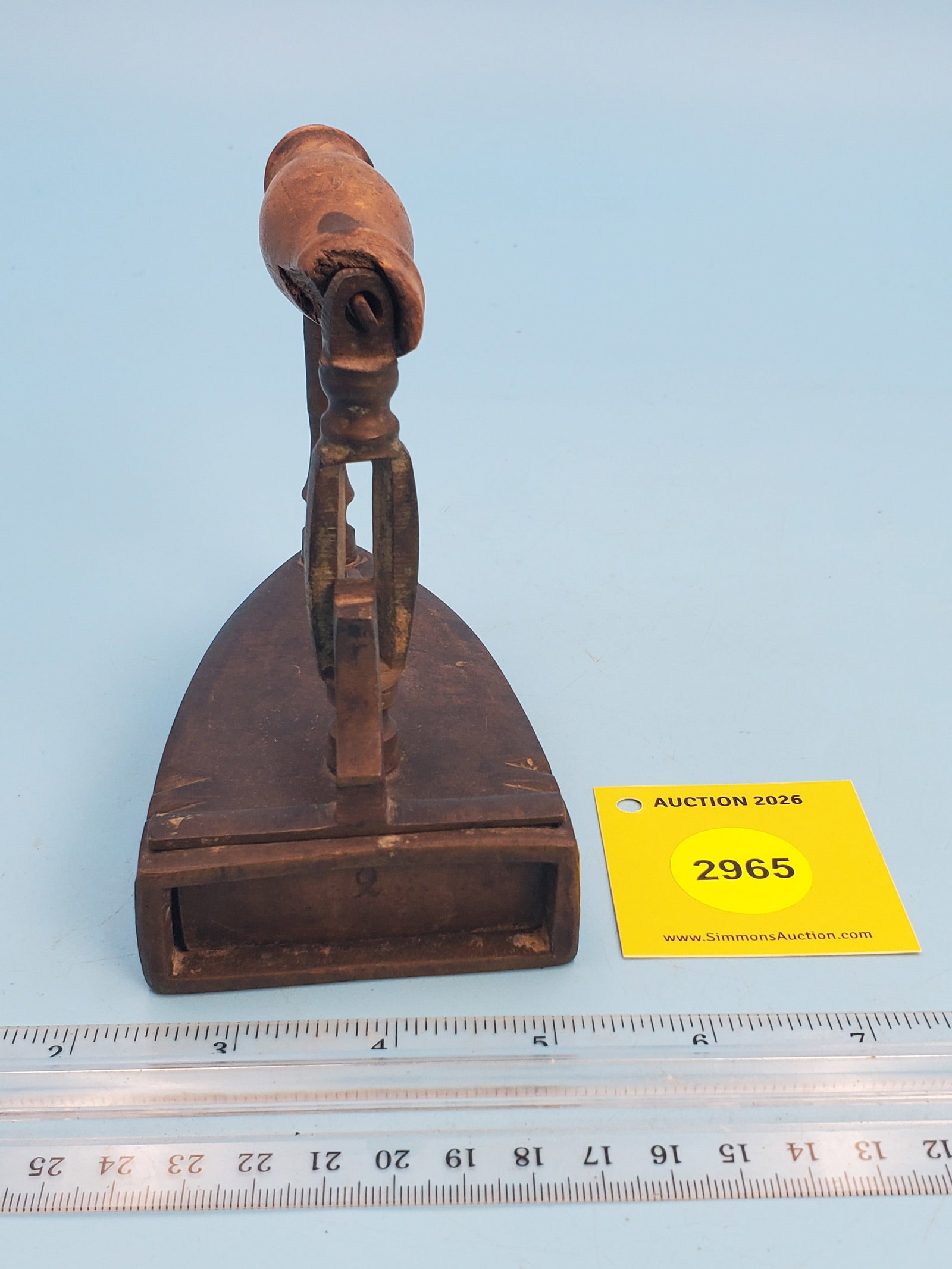 Brass box iron, rear lift gate, no slug - 2