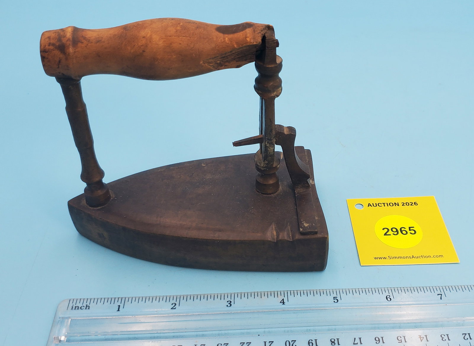 Brass box iron, rear lift gate, no slug - 3