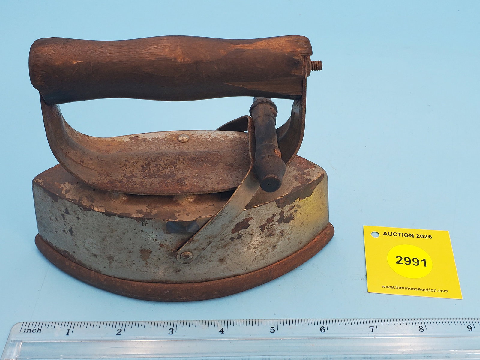 Asbestos sad iron, double point (1 of 3)