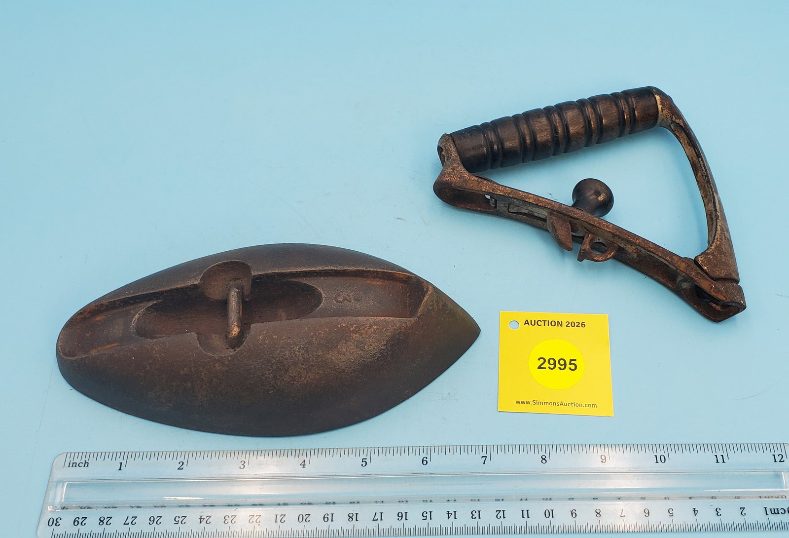No markings, cold handle, sloping handle - 2