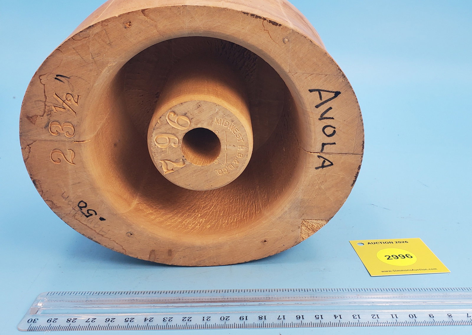 Wooden hat form - 2