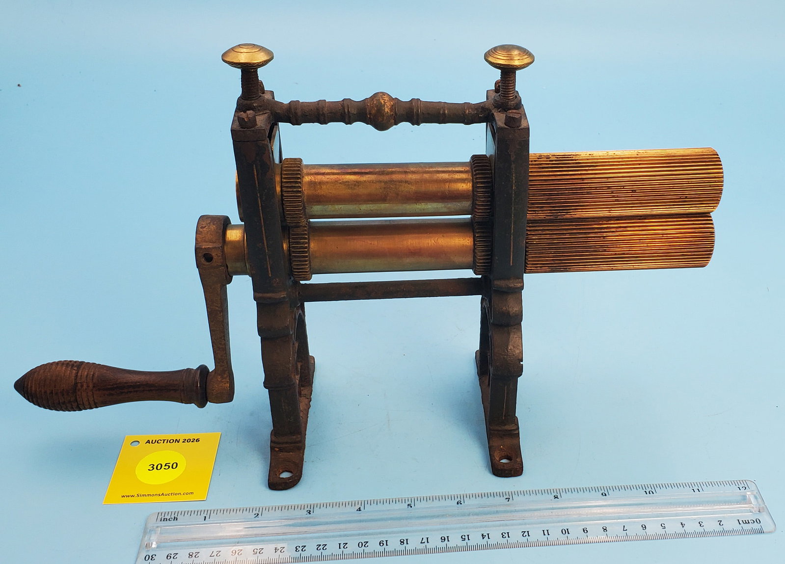 English fluter, fine flutes, roll 4", (1 of 2)