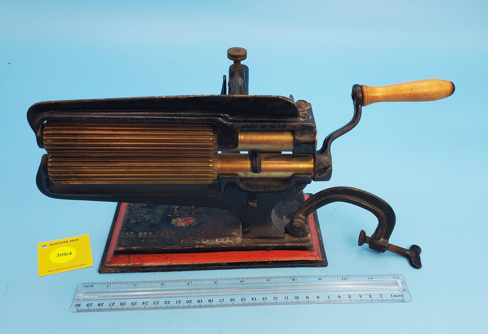 Machine, Improved Eclipse XX, Mfg by American Machine Co, Philadelphia, Pat Nov 2, 1875, July 3, ... (1 of 3)