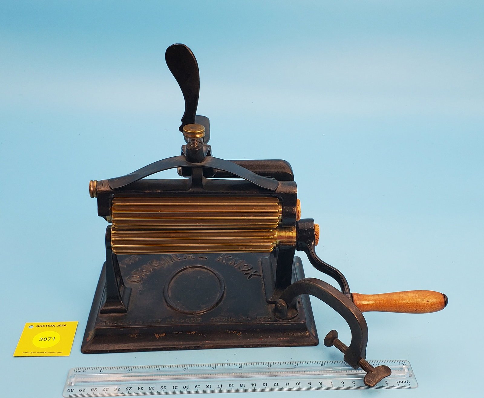 Machine, The Original Knox, Pat July 5, 1877, Reissued April 26, 1870 American Machine Co, Philad... (1 of 3)