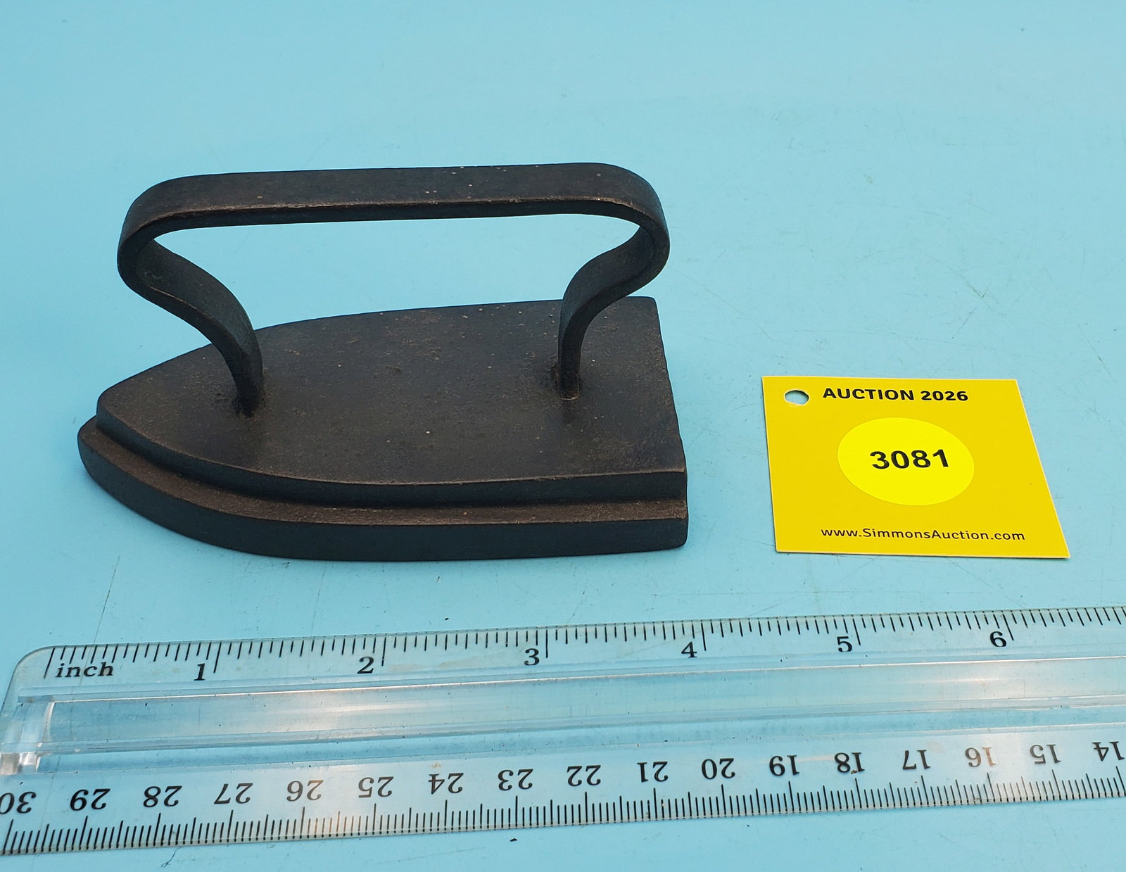 flat iron, strap handle, L 4 1/8": flat iron, strap handle, L 4 1/8"