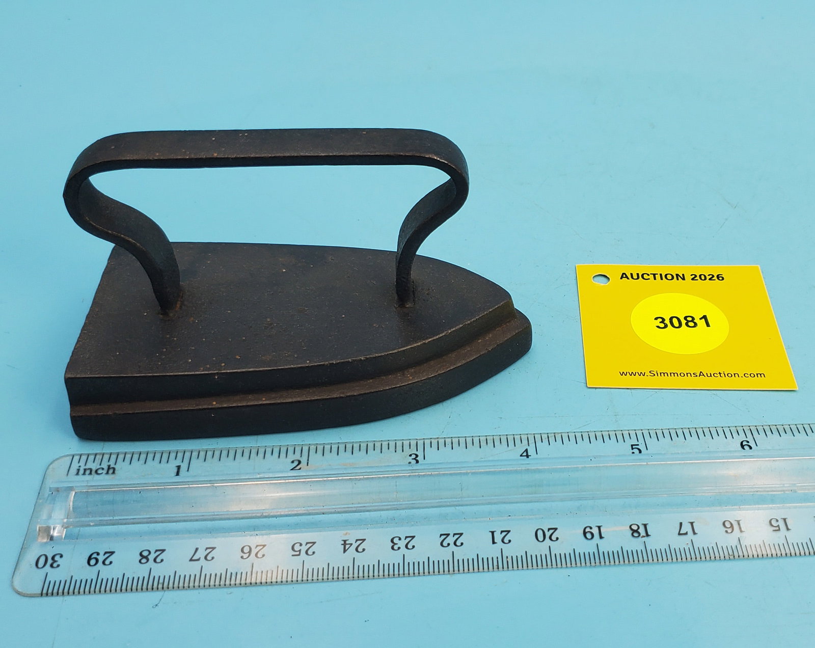 flat iron, strap handle, L 4 1/8" - 2