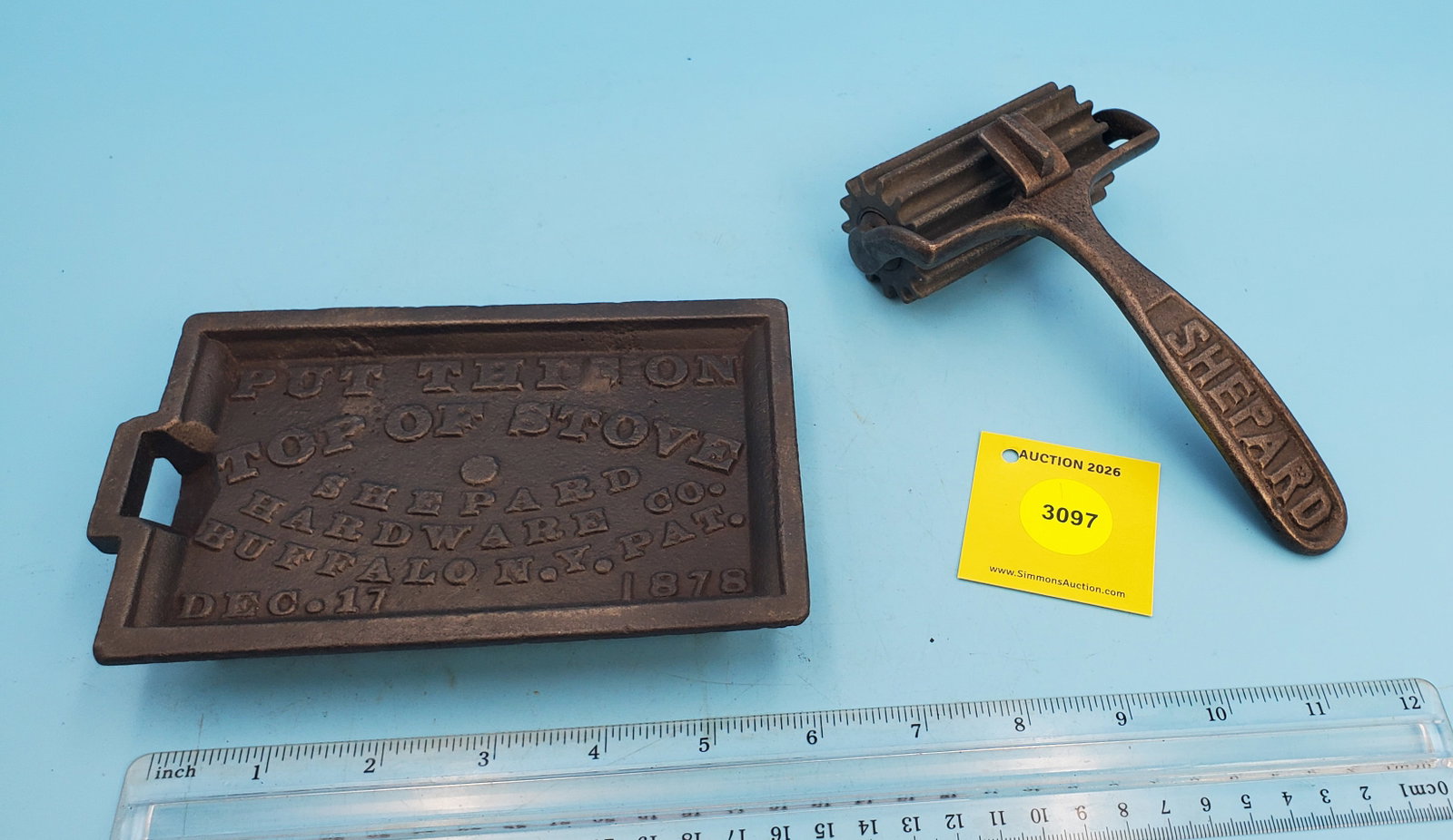 Roller, Shepard, Shepard Hardware, Buffalo NY, Pat Dec 17, 1878 - 2