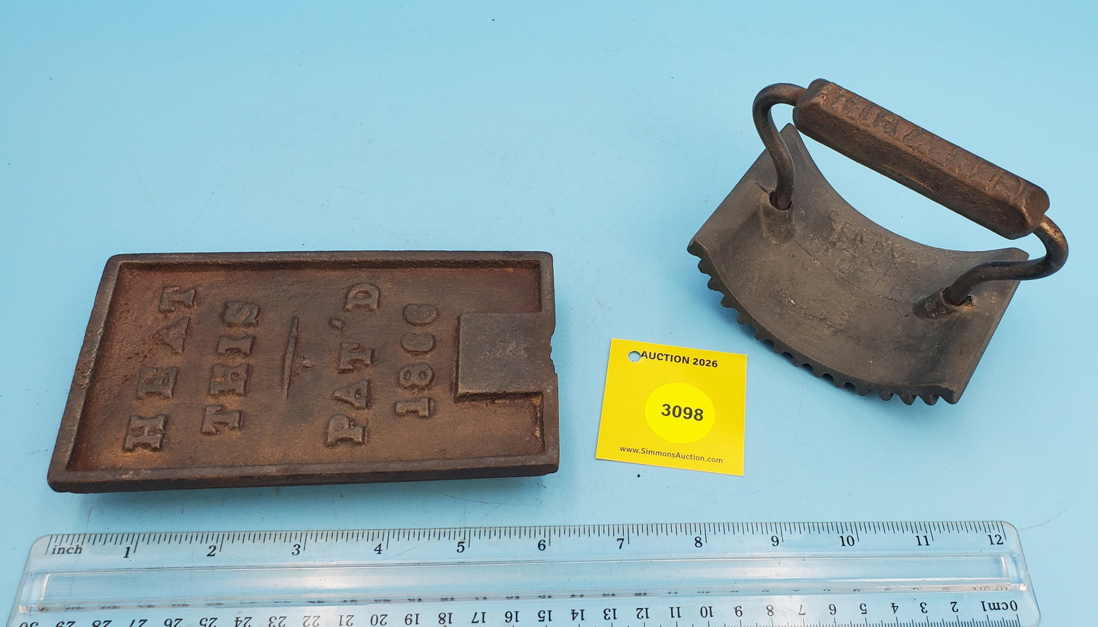 Rocker, Geneva Hand Fluter, Heat This Pat'd 1866 - 2