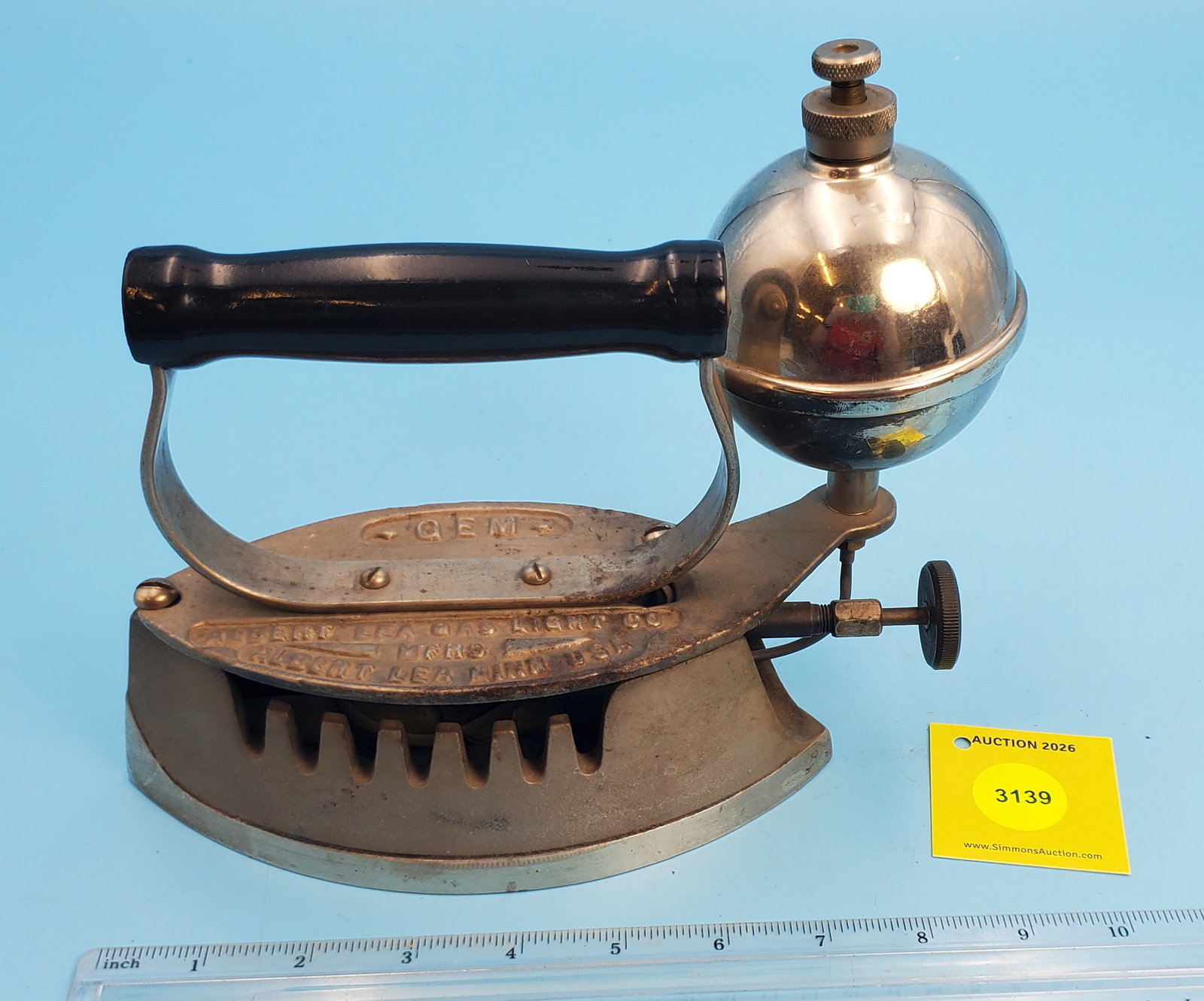 Gasoline, Gem, Albert Lea Gas Light Co, Albert Lea Minn., USA L 7 1/2" - 2