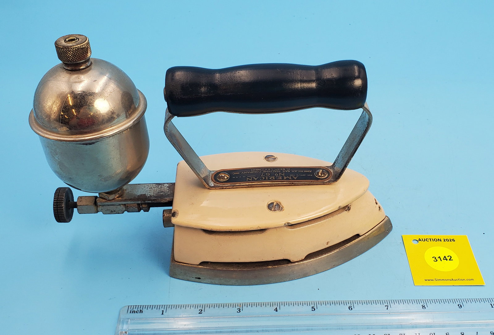 Gasoline, American No 67, American Gas Machine Company Inc., Albert Lea Minn., cream enameled: Gasoline, American No 67, American Gas Machine Company Inc., Albert Lea Minn., cream enameled