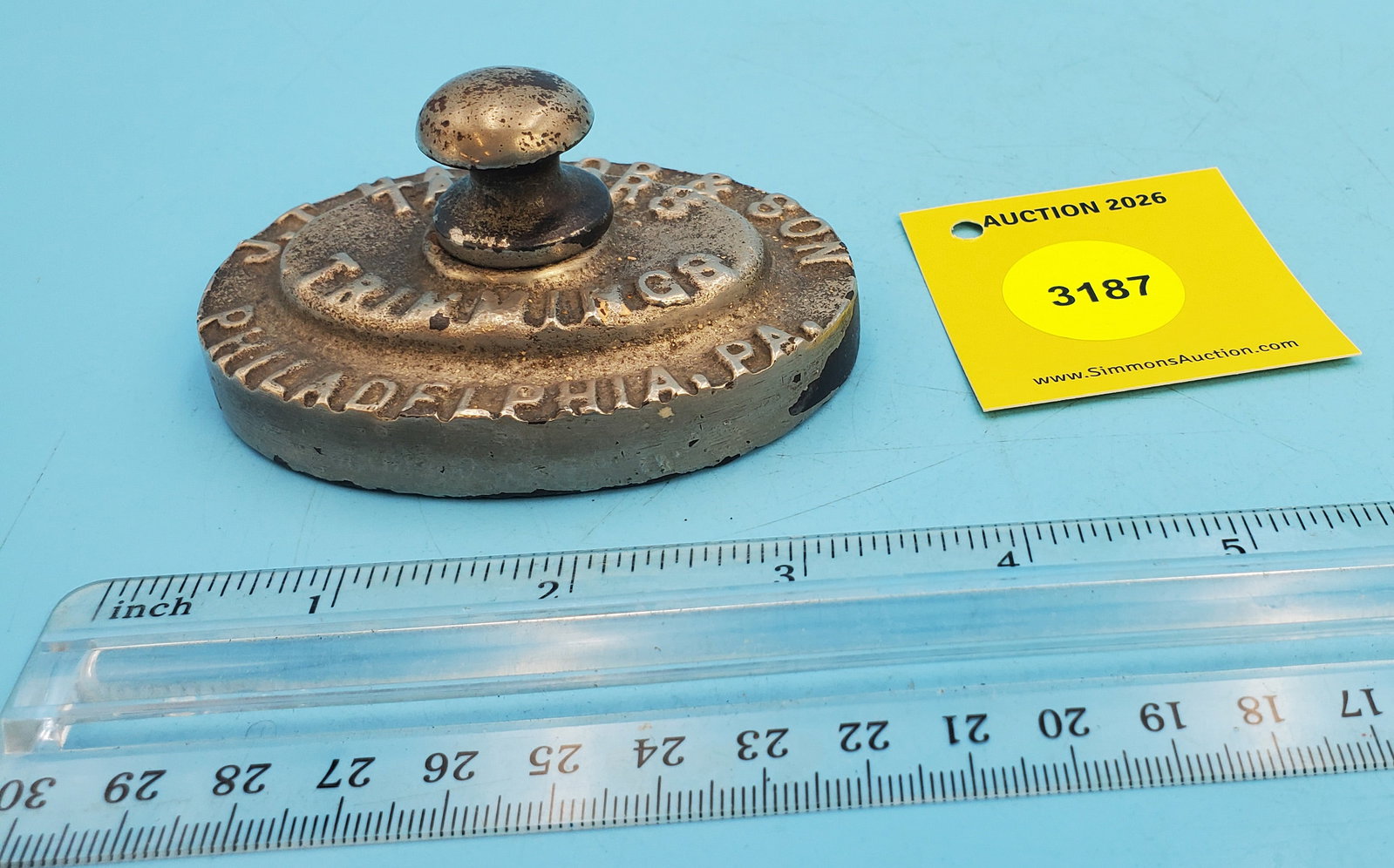J. Harrop & Son Tailor's trimweight, Philadelphia, PA: J. Harrop & Son Tailor's trimweight, Philadelphia, PA