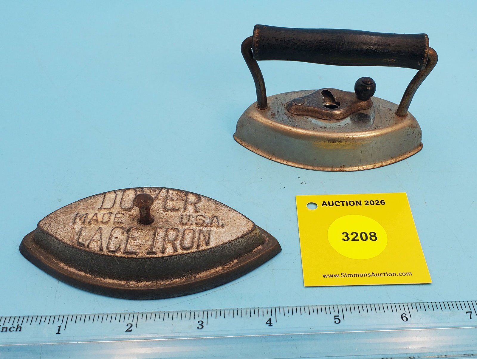 Dover Lace Iron, Made USA, L 4 1/4" - 2