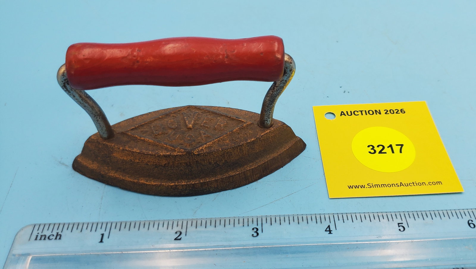 Double point, Dover USA, red handle, L 3 1/2" - 2
