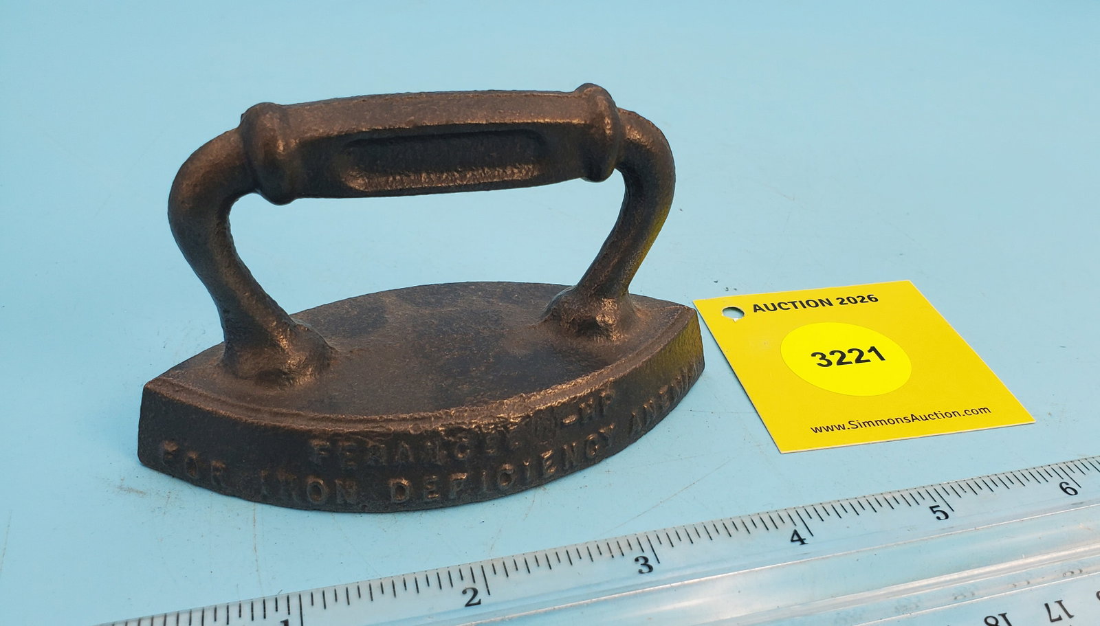 Give-Away, Stuart for Iron Deficiancy Anemia, mid 1900, L 3 3/4": Give-Away, Stuart for Iron Deficiancy Anemia, mid 1900, L 3 3/4"