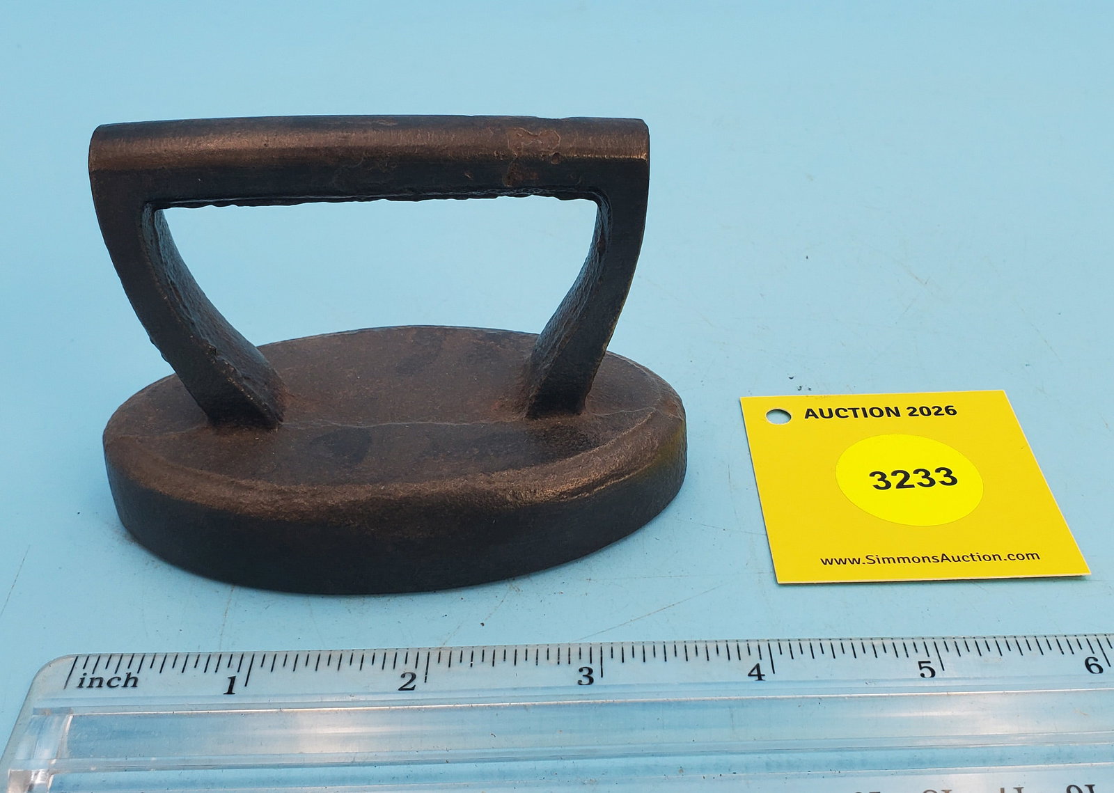Oval iron, L 3 3/4": Oval iron, L 3 3/4"