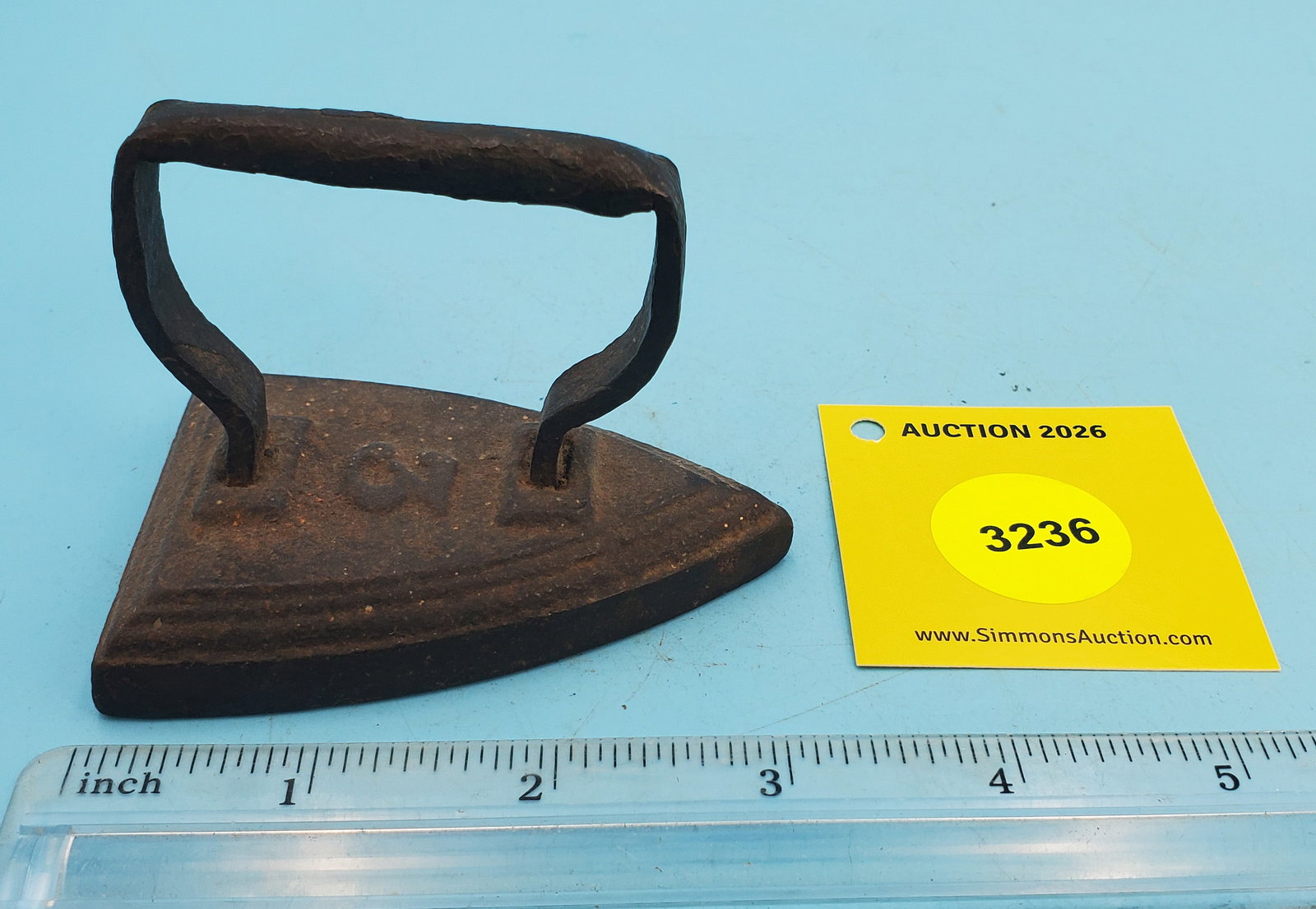 Flat iron "3", hollow grip, L 3 1/8": Flat iron "3", hollow grip, L 3 1/8"