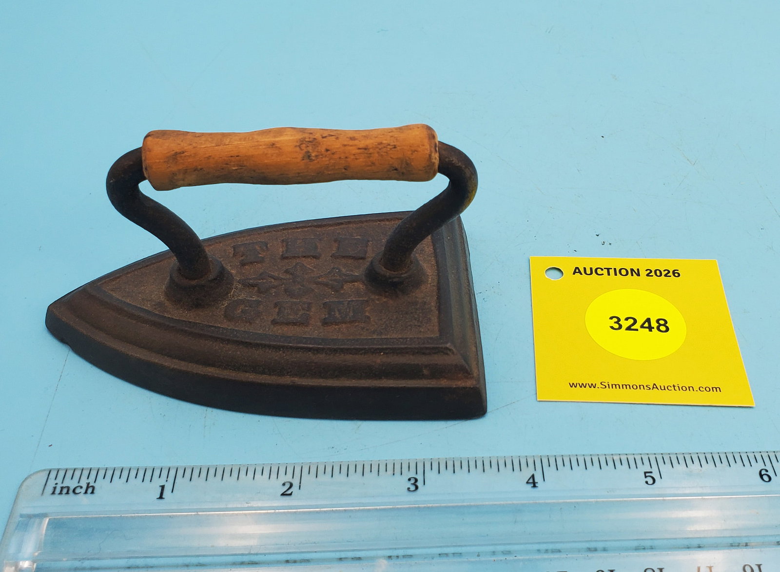 The Gem, wood handle, L 4": The Gem, wood handle, L 4"