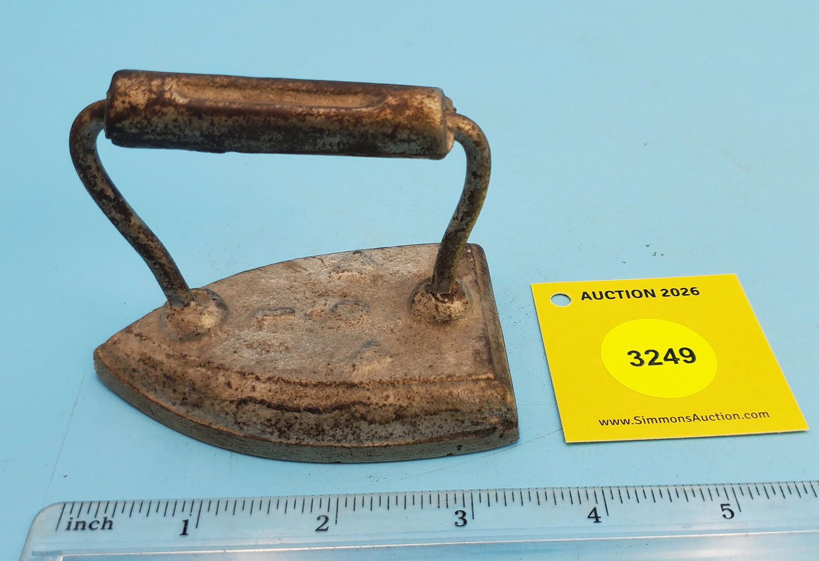 A C W, flat iron, block handle, L 3 1/2" - 2