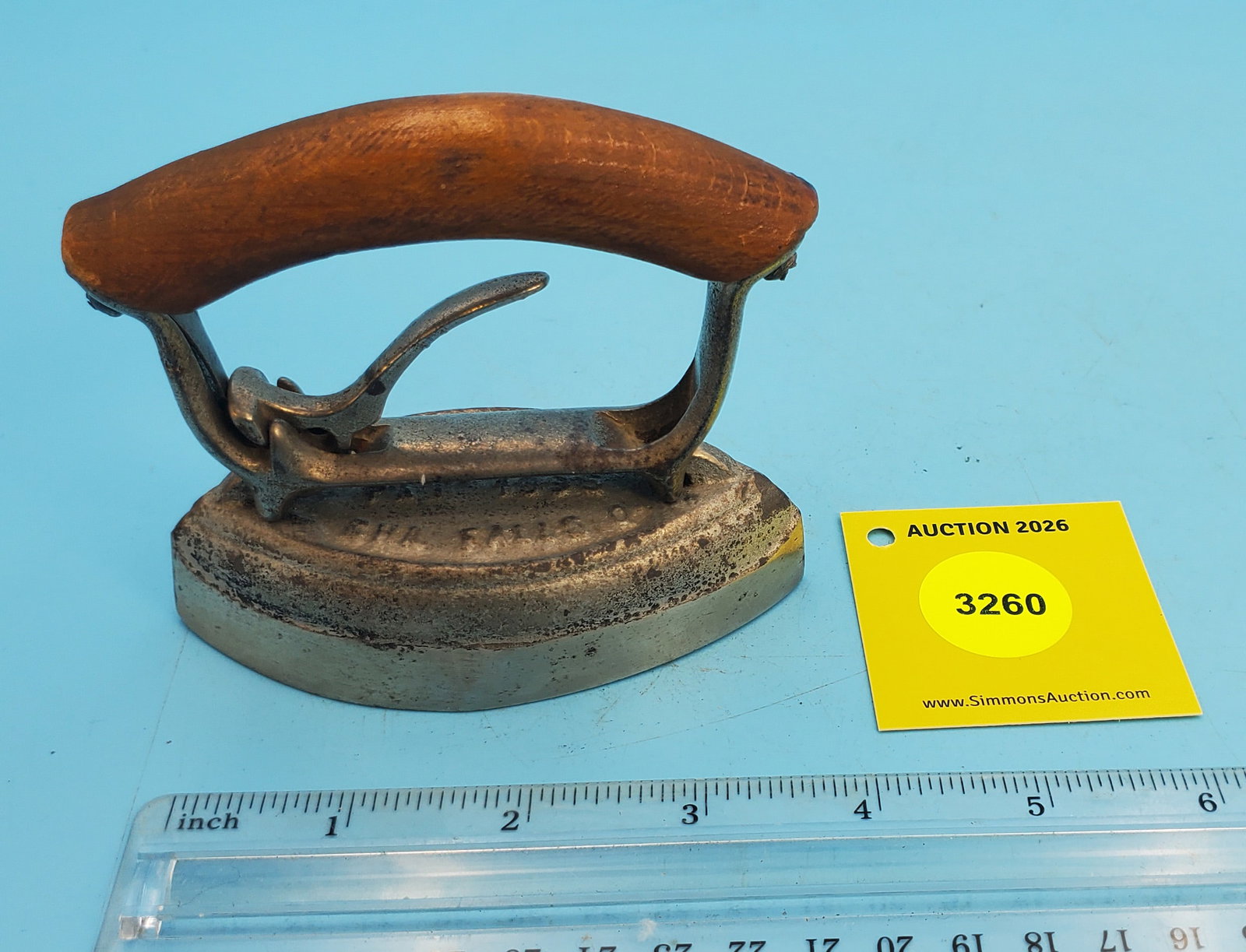 Double point, detachable handle, G.H. Ober, Cha. Falls O, Pat (?), L 4": Double point, detachable handle, G.H. Ober, Cha. Falls O, Pat (?), L 4"