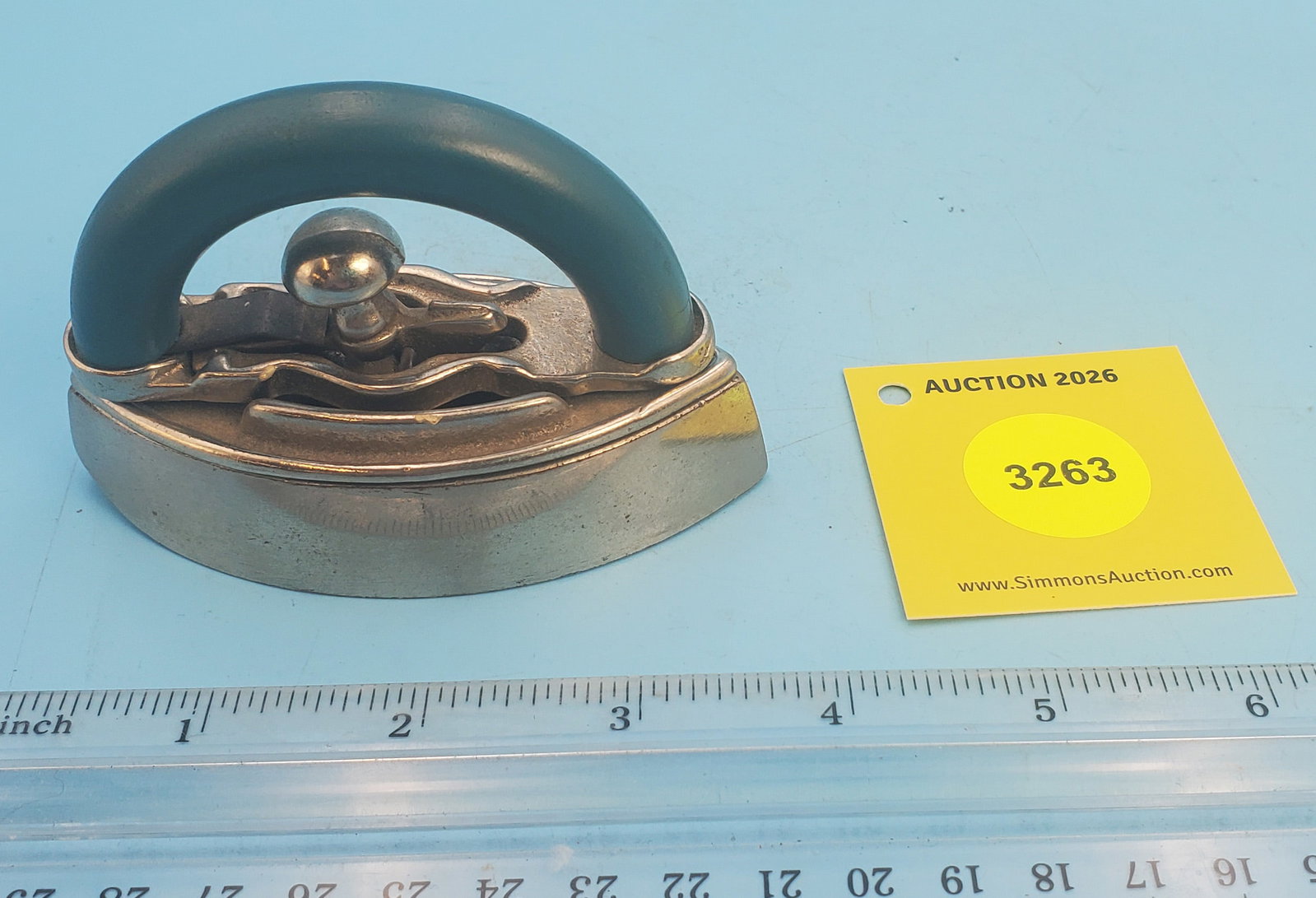 Cold handle, base marked T'S'D, green handle, L 3 5/8" (1 of 2)