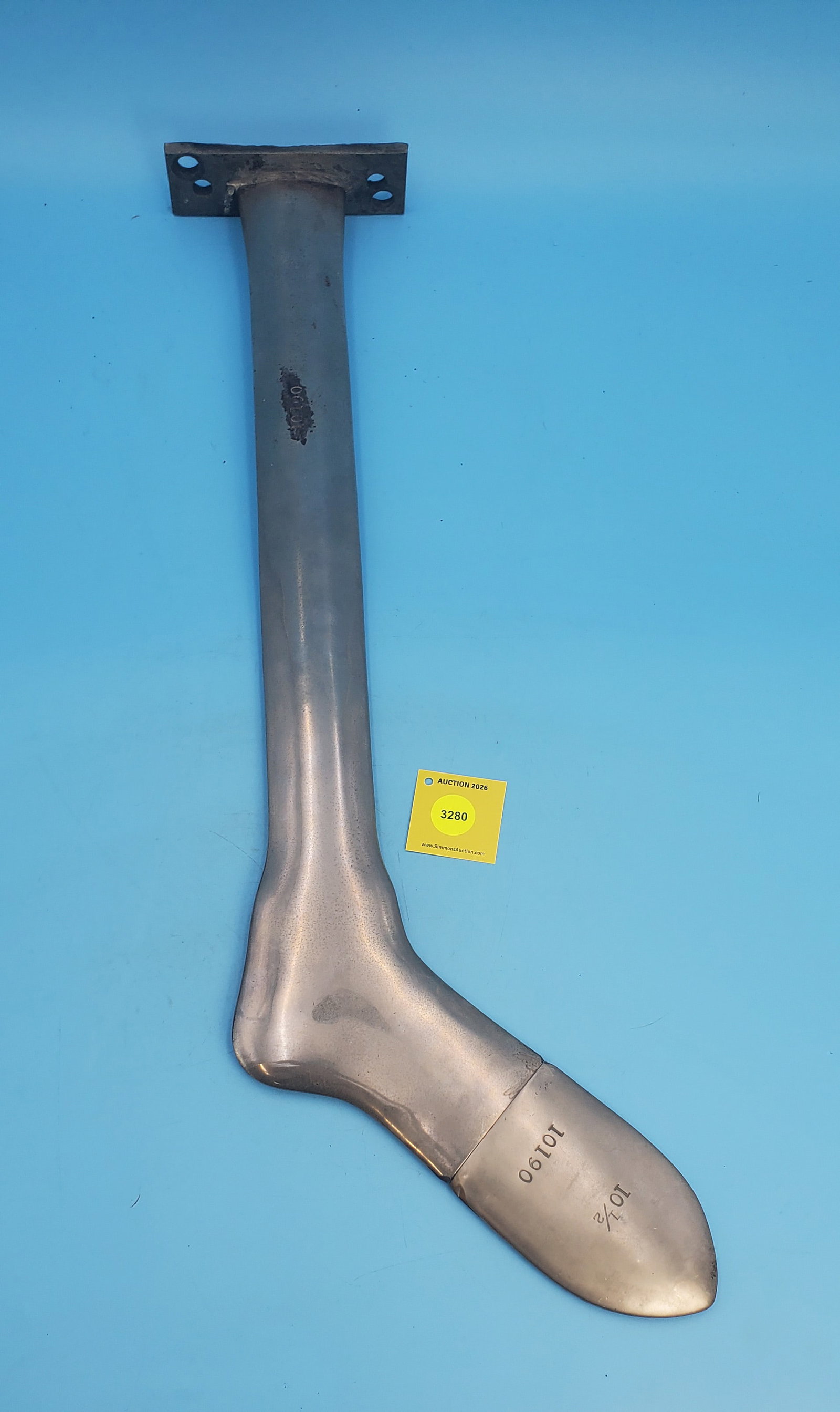 Stocking iron, marked 10190: Stocking iron, marked 10190
