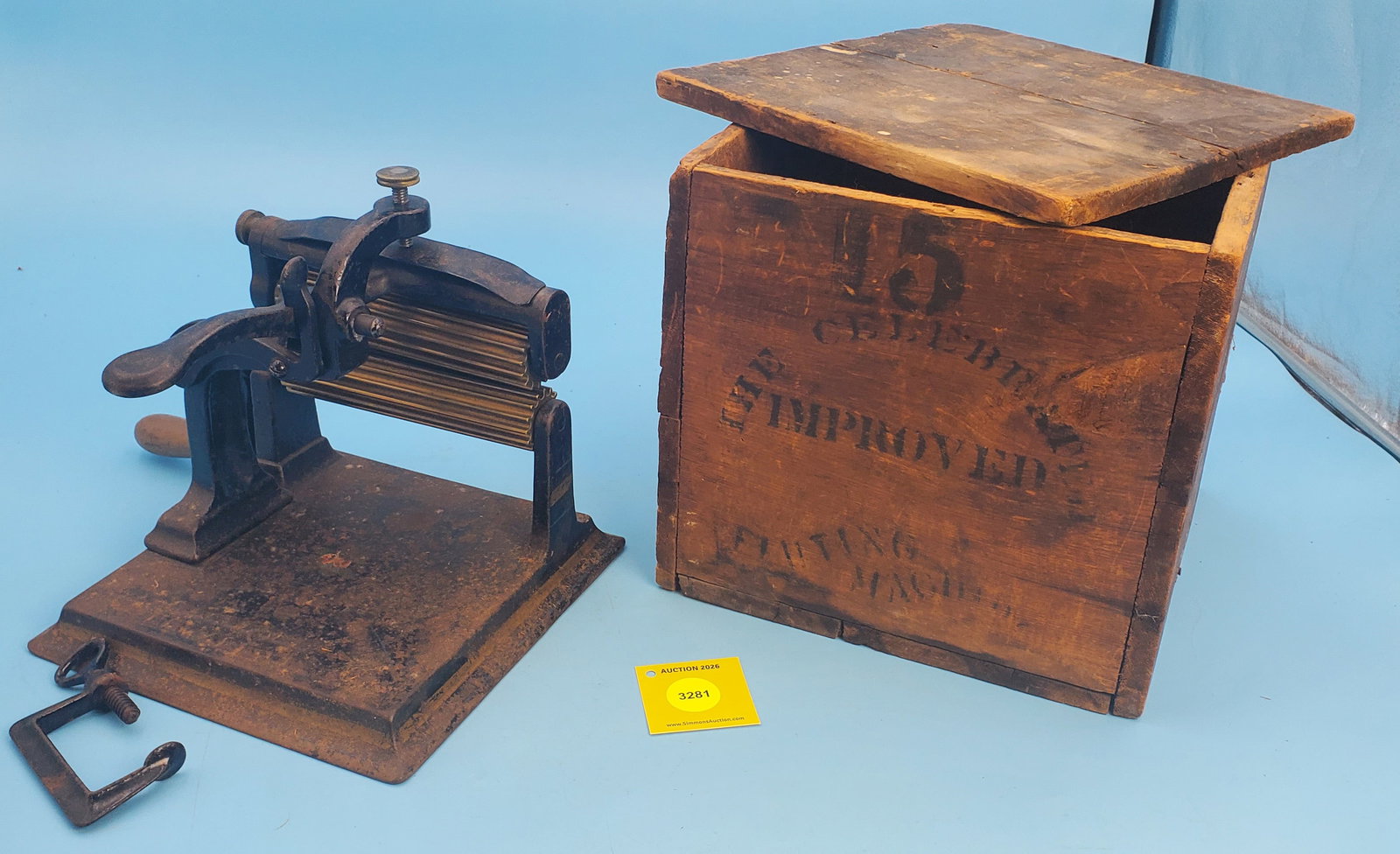 Machine, The Susan R. Knox, Patented Nov 20, 1866, H. Sauerbier & Son Manufacturers, Newark NJ, o... (1 of 2)