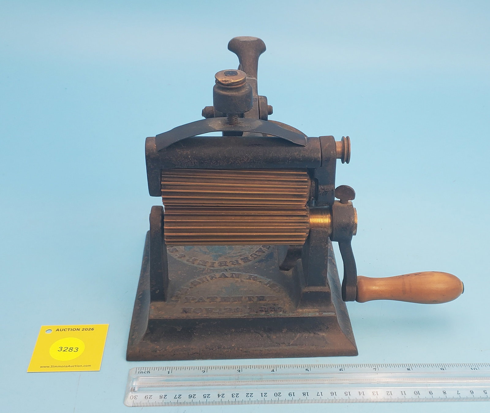 Machine, The Susan R. Knox, Patented Nov 20, 1866, H. Sauerbier & Son Manufacturers, Newark NJ, b... (1 of 3)