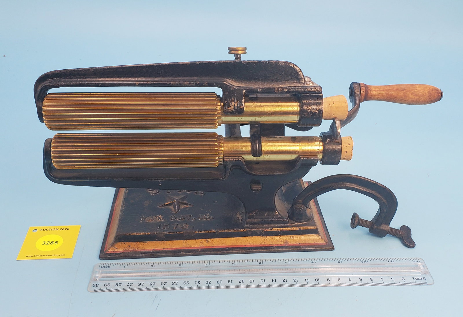 Machine, Star Pat Oct 19, 1875, American Machine Co. Philadelphia, PA, w/slug, Roll 6" (1 of 2)