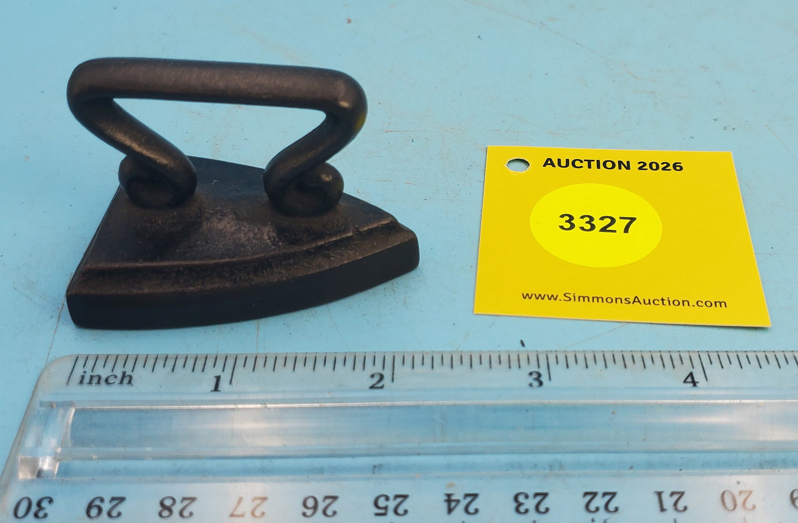 Flat iron, double curl handle, L 2 1/4" - 2
