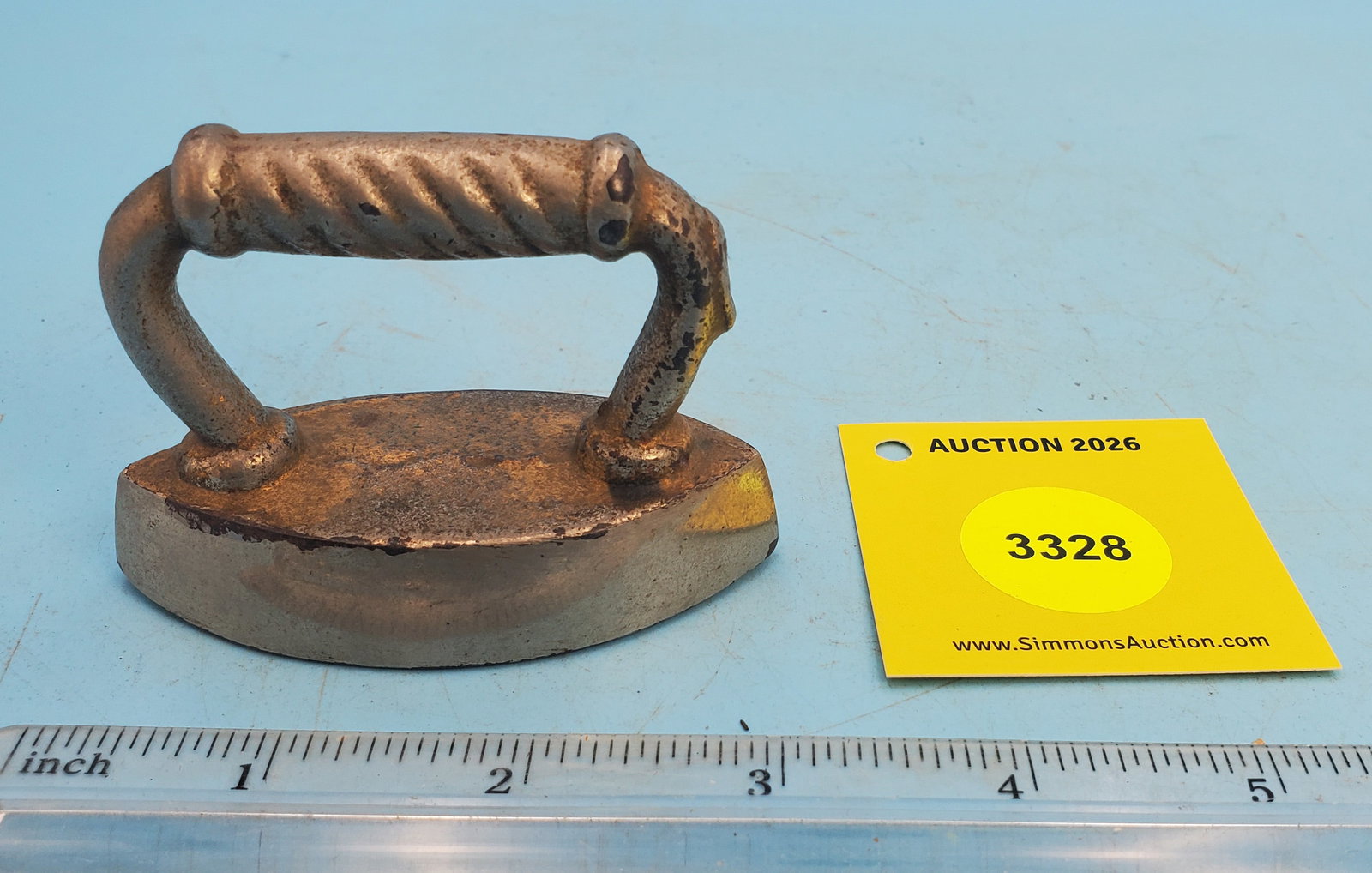 Double poine, rope handle, L 3": Double poine, rope handle, L 3"