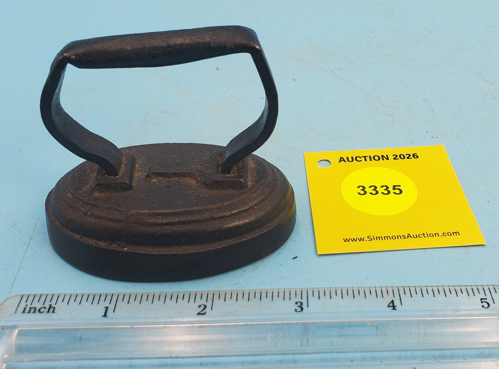 Oval iron "1", L 2 7/8": Oval iron "1", L 2 7/8"