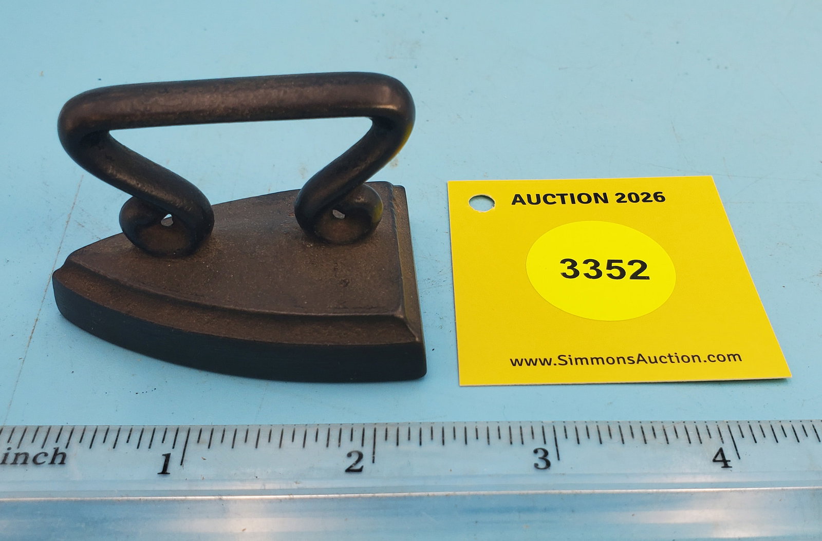 Flat iron, double curl handle, L 2 1/4": Flat iron, double curl handle, L 2 1/4"